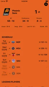 NBA Standings screenshot 1