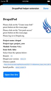 DrupalPod Helper screenshot 1