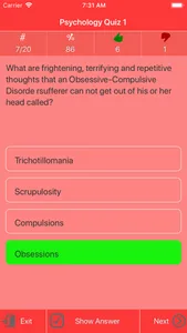 The Psychology Quiz screenshot 2