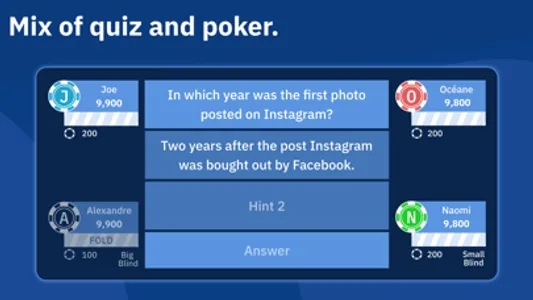 QuizPoker: Mobile Quiz Game screenshot 0