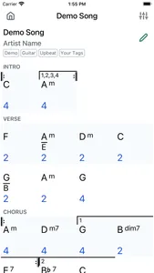 Dom7 Chord Charts screenshot 0