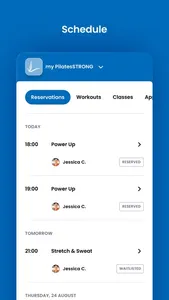 my PilatesSTRONG screenshot 2