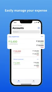 Account & Expense Manager screenshot 0