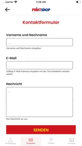 PRINTSHOP Stammkundenapp screenshot 1