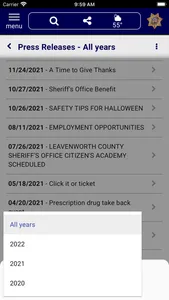 Leavenworth County KS Sheriff screenshot 6