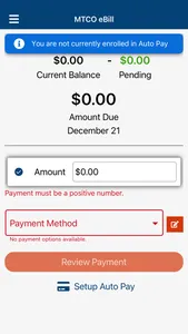 MTCO eBill screenshot 1