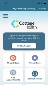 Cottage Health MyChart screenshot 0