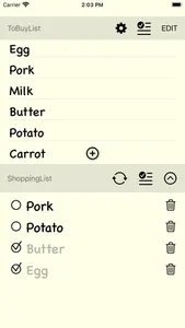 Simple ToBuyList screenshot 0
