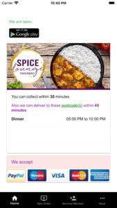 Spice Lounge Takeaway Online screenshot 1