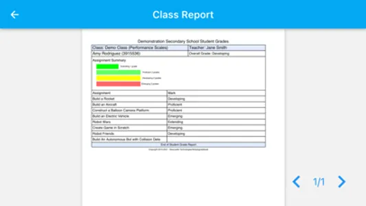 Simplegradebook Student screenshot 1