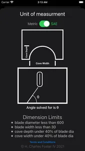 Cove Angle Calc screenshot 1