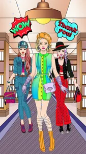 College Girl Coloring Dress Up screenshot 3