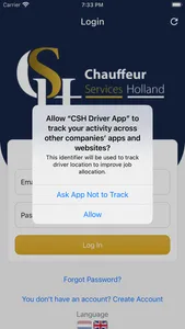 CSH Driver APP screenshot 1