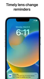 Contact Lens Tracker app screenshot 1