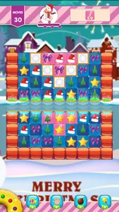 Christmas match 3 santa pop screenshot 2