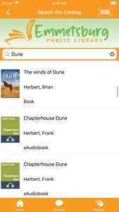 Emmetsburg Public Library App screenshot 1