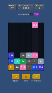 Drop Block - 2048 Merge Puzzle screenshot 2