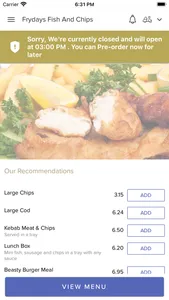 Frydays Fish And Chips screenshot 1