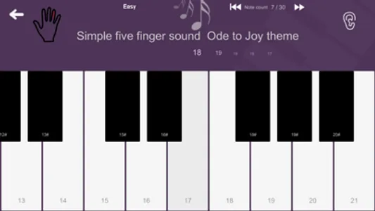 Easy Piano learning screenshot 1