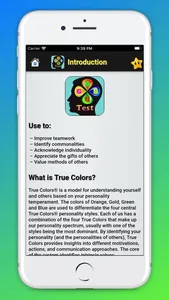 True Colours Personality Test screenshot 1