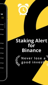 Staking Alert for Binance screenshot 1