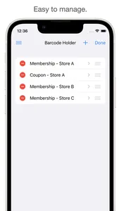 Barcode Holder screenshot 1