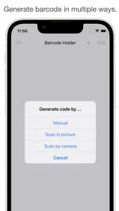 Barcode Holder screenshot 2