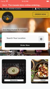 The masala story ordering app screenshot 1