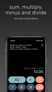 Calculator for Time PRO screenshot 2