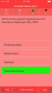 Australia History Quiz screenshot 2