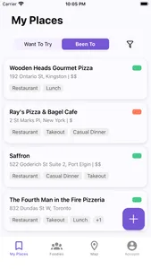 Foodi: Social restaurant lists screenshot 0