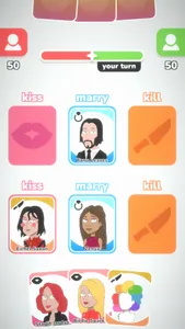 Kiss Marry Kill Cards screenshot 0