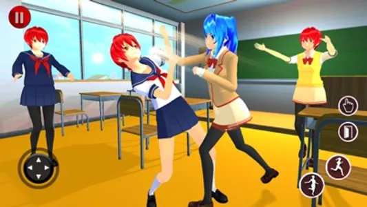 Sakura Anime School Girl Life screenshot 2