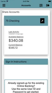 Shuford FCU Mobile App screenshot 1