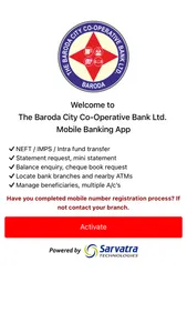 Baroda City Bank Mobile App screenshot 1