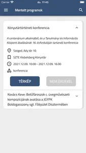 SZTE Centenáriumi Programok screenshot 2