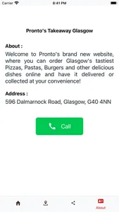 Pronto's Takeaway Glasgow screenshot 1