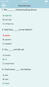 English Tenses Quiz screenshot 4