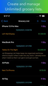 Jot Shopping List screenshot 1