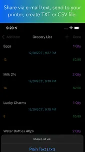 Jot Shopping List screenshot 3