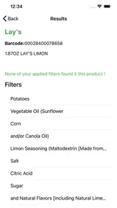 Leviticus Food Scanner screenshot 3