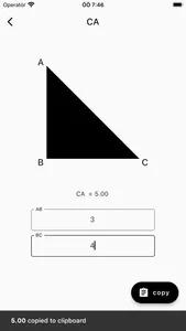 Triangle Calculator Pythagoras screenshot 2