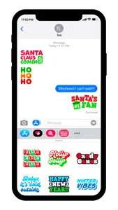 Holiday Sayings Stickers screenshot 1