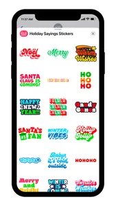 Holiday Sayings Stickers screenshot 4