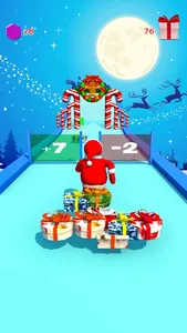 XMAS 3D Santa Run: Gift Rush screenshot 1