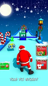 XMAS 3D Santa Run: Gift Rush screenshot 3