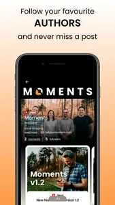 Moments - social blogging screenshot 3