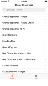 Chants D'Esperance - Hymne screenshot 0