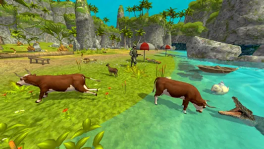 Crocodile Animal Games 3D screenshot 0