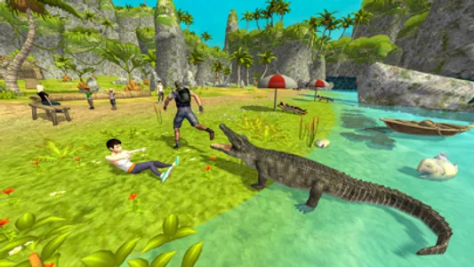 Crocodile Animal Games 3D screenshot 2